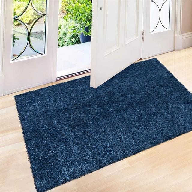 Spandrel Solid Colour Machine Woven Area Rug Latitude Run Rug Size: Rectangle 60 x 110cm on Productcaster.