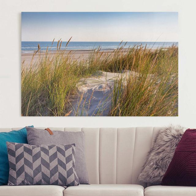 Leinwandbild - Stranddüne Am Meer Haus am Meer Primäres Material: 260g/m² Canvas, Größe: 60cm H x 90cm B on Productcaster.