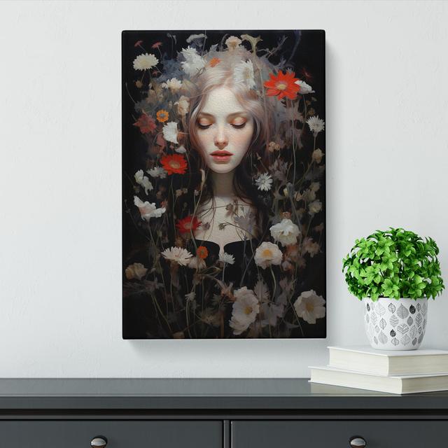 Wildflowers Gothic - No Frame Art Prints Marlow Home Co. Size: 76cm H x 50cm W x 3cm D on Productcaster.