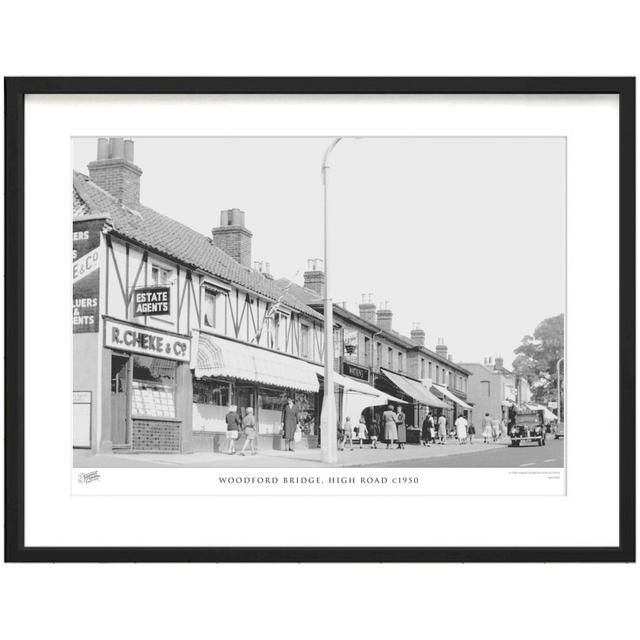 'Woodford Bridge, High Road C1950' by Francis Frith - Picture Frame Photograph Print on Paper The Francis Frith Collection Size: 45cm H x 60cm W x 2.3 on Productcaster.