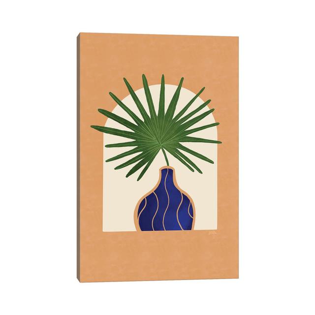 Fan Palm I by Bria Nicole - Wrapped Canvas Graphic Art Pergo Classics Size: 101.6cm H x 66.04cm W x 3.81cm D on Productcaster.