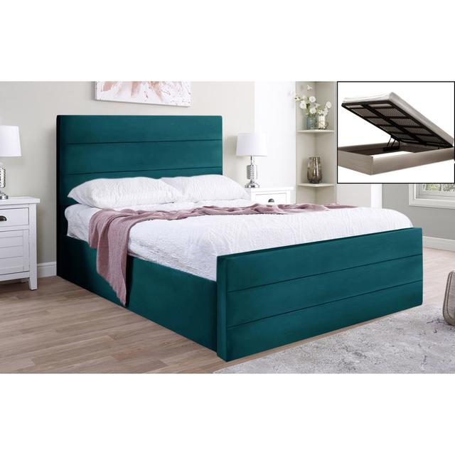 Abrytha Upholstered Storage Bed Fairmont Park Size: Single (3'), Colour: Mallard on Productcaster.