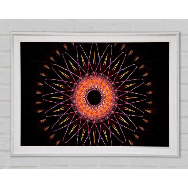 Mandala Vibes Framed Print Bloomsbury Market Size: 59.7cm H x 84.1cm W x 1.5cm D on Productcaster.