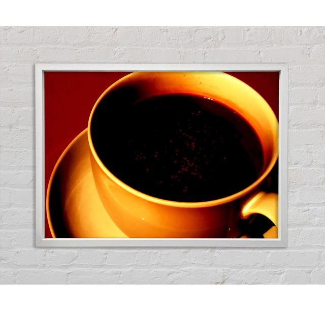 Coffee In Sunlight - Single Picture Frame Art Prints on Canvas Bright Star Size: 100cm H x 141.4cm W x 3.3cm D on Productcaster.