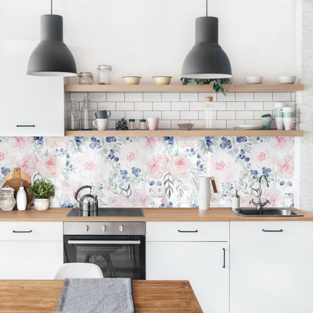 Reanna 50 x 250cm PVC Tile in Pink Rosalind Wheeler on Productcaster.