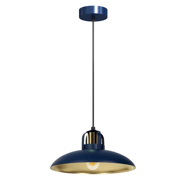 Felix 1 - Light Cone Pendant HowHomely Frame Finish: Blue, Shade Colour: Blue on Productcaster.