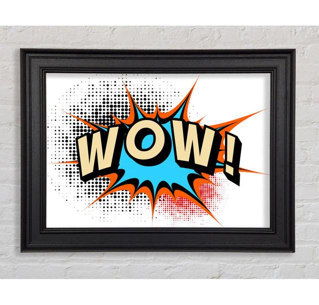 Wow Framed Print Happy Larry Size: 84.1cm H x 118.9cm W x 8cm D, Format: Galway White Framed Paper on Productcaster.