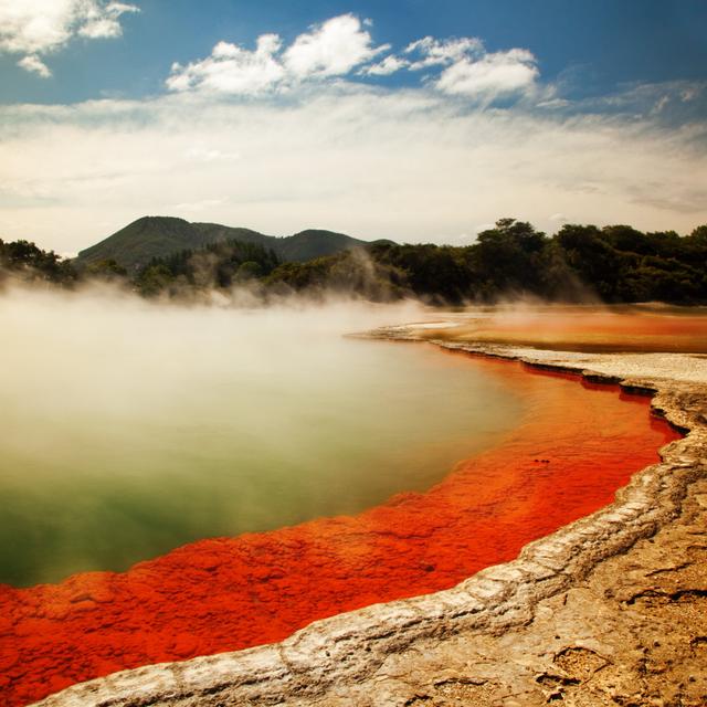 Champagne Pool Landscape by Piskunov - No Frame Print on Canvas Alpen Home Size: 60cm H x 60cm W on Productcaster.