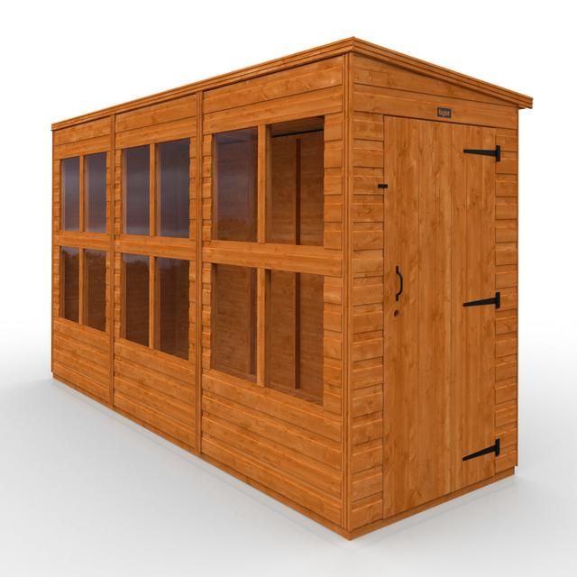 TigerFlex Modular Buildings 12x4w Pent Summerhouse Tiger Sheds on Productcaster.