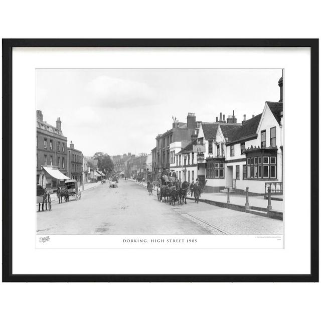 'Dorking, High Street 1905' by Francis Frith - Picture Frame Photograph Print on Paper The Francis Frith Collection Size: 60cm H x 80cm W x 2.3cm D on Productcaster.