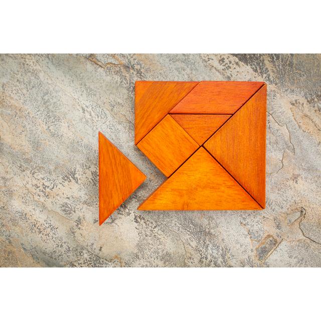 Misfit Tangram by Marekuliasz - Wrapped Canvas Photograph Latitude Run Size: 81cm H x 122cm W x 3.8cm D on Productcaster.