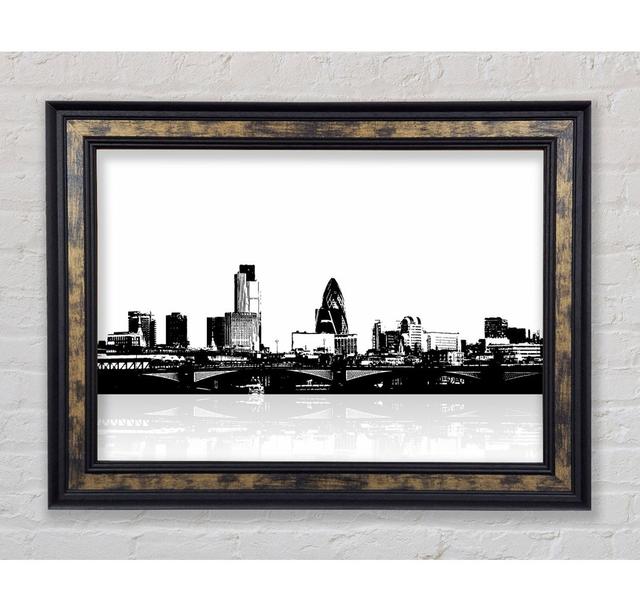 London City Waters B N W - Druck Bright Star Größe: 29,7 cm H x 42 cm B x 8 cm T on Productcaster.