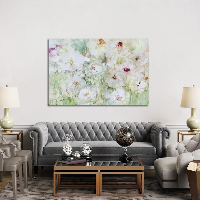 Jardin Blanc by - Wrapped Canvas Painting ClassicLiving Size: 101.6cm H x 152.4cm W x 3.81cm D on Productcaster.