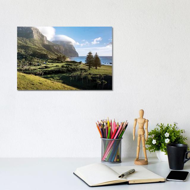 Twin Pines Island Landscape by James Vodicka - Wrapped Canvas Gallery-Wrapped Canvas Giclée Alpen Home on Productcaster.