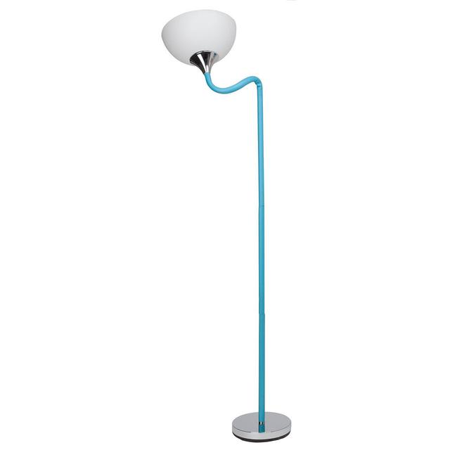 180cm Torchiere Floor Lamp Britop Lighting Base Finish: Blue on Productcaster.