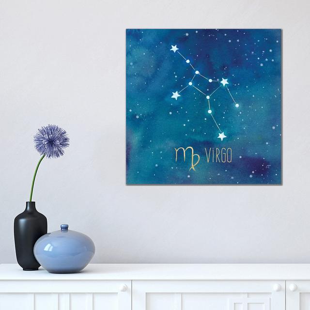 Star Sign Virgo by Cynthia Coulter - Wrapped Canvas Art Prints Maturi Size: 45.72cm H x 45.72cm W on Productcaster.