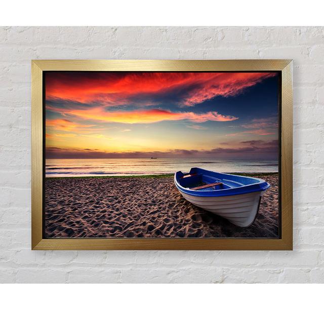 Row Boat Skies - Single Picture Frame Art Prints Bright Star Size: 100cm H x 141.4cm W x 3.4cm D on Productcaster.