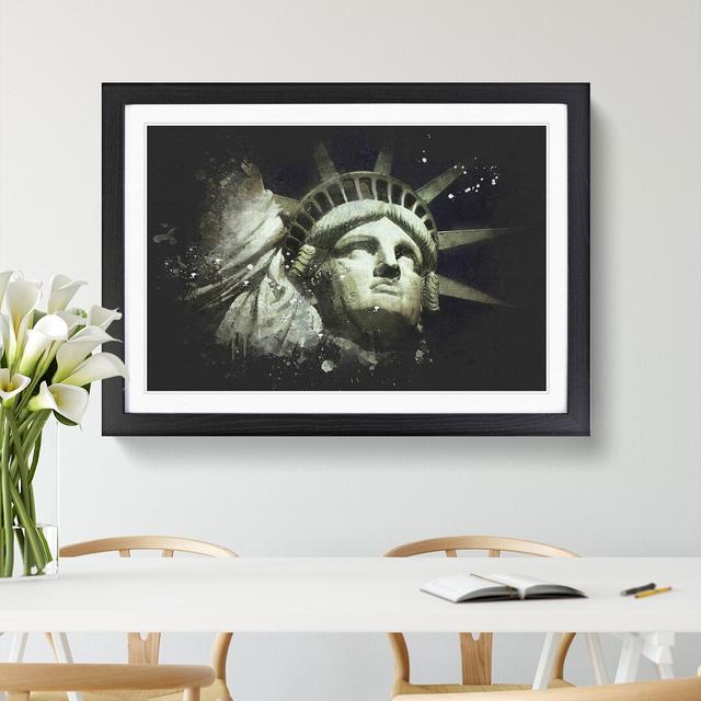 The Statue of Liberty Vol.2 - Picture Frame Graphic Art East Urban Home Size: 27cm H x 36cm W x 2cm D, Frame Option: Black Framed on Productcaster.