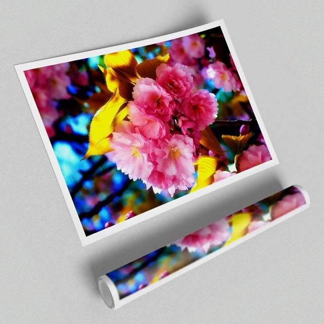 'Beautiful Cherry Blossom Bunch Flowers' - Unframed Graphic Art Print on Paper East Urban Home Size: 42 cm H x 59.4 cm W on Productcaster.