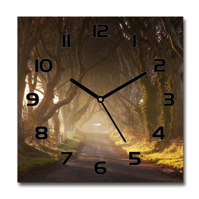 Harmanjit Silent Wall Clock East Urban Home Colour: Black/Green/Brown on Productcaster.