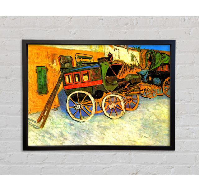 Van Gogh The Coach Of Tarascon - Single Picture Frame Art Prints on Canvas Marlow Home Co. Size: 59.7cm H x 84.1cm W x 3.3cm D on Productcaster.