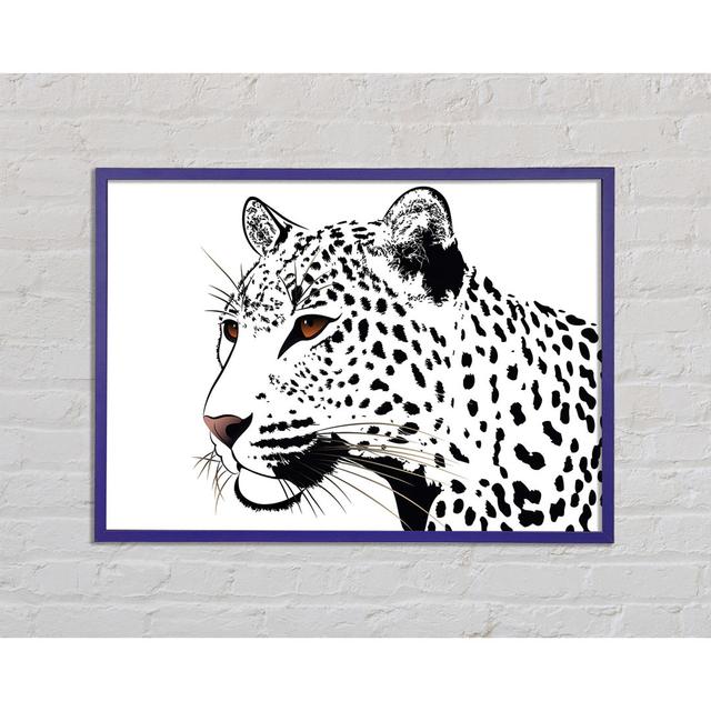 Leopard Eyes - Single Picture Frame Art Prints Canora Grey Size: 59.7cm H x 84.1cm W x 2cm D on Productcaster.