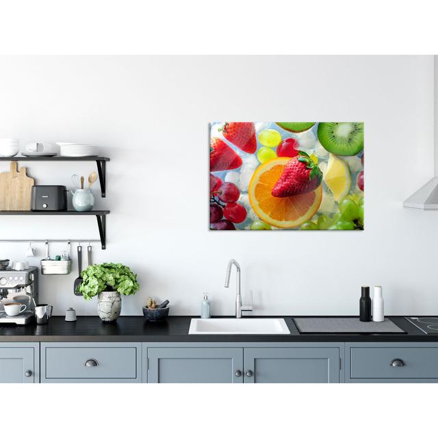 Delicious Colour Fruit - No Frame Print on Glass Brayden Studio Size: 60cm H x 80cm W on Productcaster.