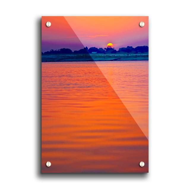 As the Sun Goes to Sleep Sunset - Unframed Photograph Print on Acrylic East Urban Home Size: 84.1cm H x 59.4cm W on Productcaster.