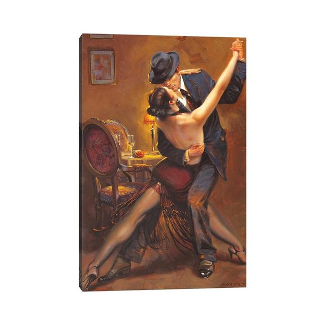 Tango by Maher Morcos - Wrapped Canvas Gallery-Wrapped Canvas Giclée Mercer41 Size: 66cm H x 46cm W x 1.9cm D on Productcaster.