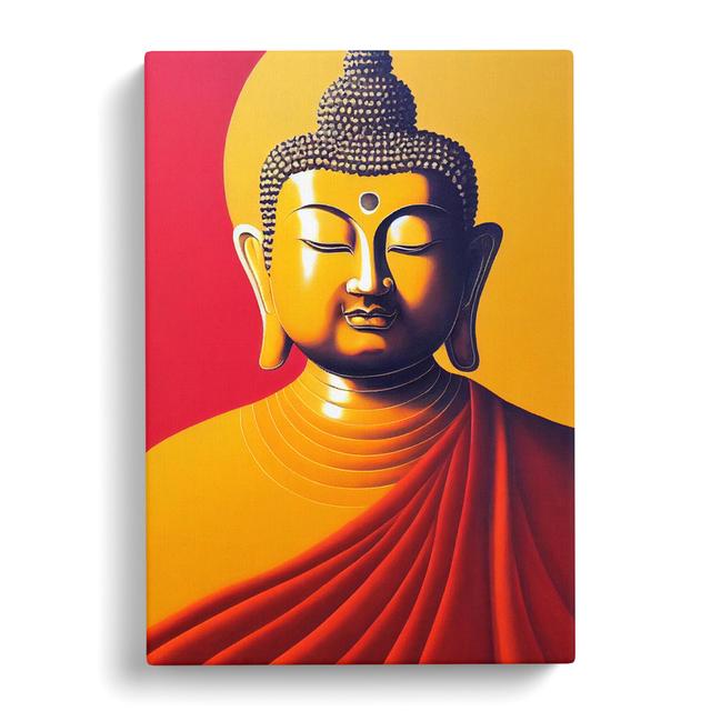 CAN-V0523-310X Buddha Painting Mandala - Print Latitude Vive Size: 60cm H x 40cm W on Productcaster.