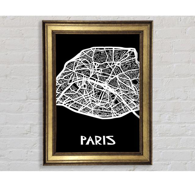 Map Of The City - Single Picture Frame Art Prints Bright Star Size: 142.2cm H x 84.1cm W x 8cm D on Productcaster.