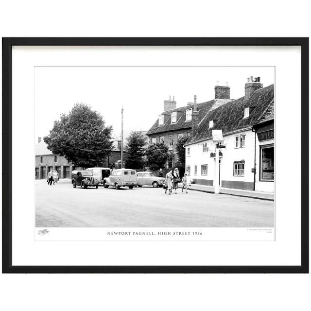 Newport Pagnell, High Street 1956 by Francis Frith - Single Picture Frame Print The Francis Frith Collection Size: 40cm H x 50cm W x 2.3cm D on Productcaster.