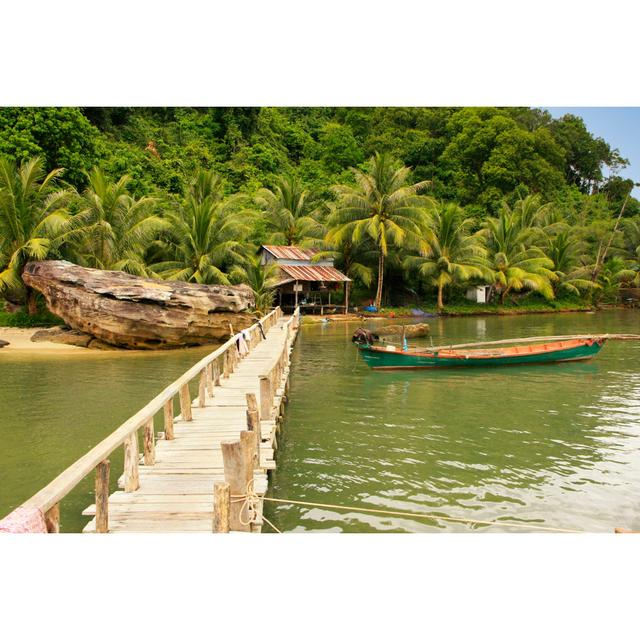 Wooden Jetty At Local Village by Wooden Jetty At Local Village - Wrapped Canvas Art Prints Bay Isle Home Size: 61cm H x 91cm W x 3.8cm D on Productcaster.