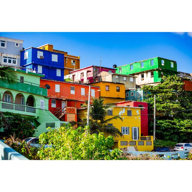 La Perla District In Old San Juan At Sunrise by GummyBone - Wrapped Canvas Print 17 Stories Size: 30cm H x 46cm W on Productcaster.