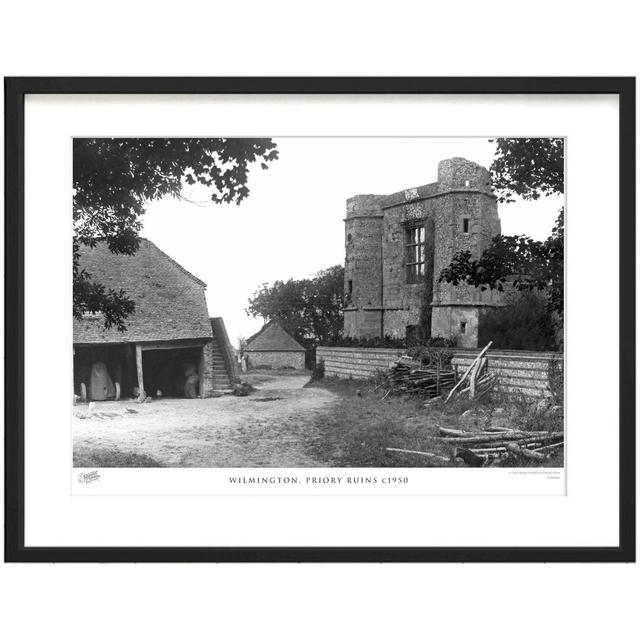 'Wilmington, Priory Ruins C1950' by Francis Frith - Picture Frame Photograph Print on Paper The Francis Frith Collection Size: 45cm H x 60cm W x 2.3cm on Productcaster.