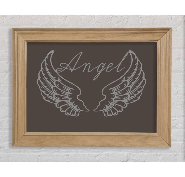 Angel Wings 4 Chocolate - Picture Frame Art Prints Bright Star Size: 84.1cm H x 142.2cm W on Productcaster.