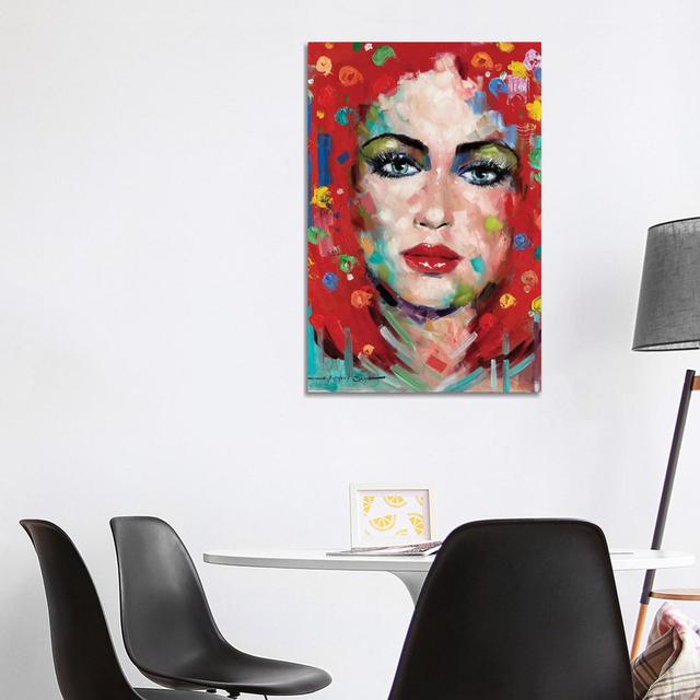 Confetti Girl II by E.A. Orme - Wrapped Canvas Print Mercer41 Size: 101.6cm H x 66.04cm W x 3.81cm D on Productcaster.