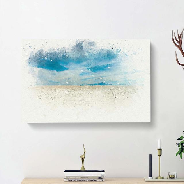 Salar De Uyuni Salt Flat In Bolivia In Abstract - Wrapped Canvas Print East Urban Home Size: 60cm H x 91cm W x 3cm D on Productcaster.