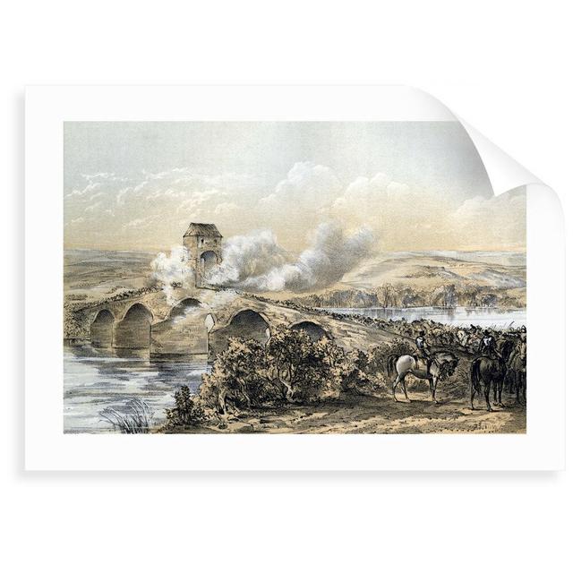 The Battle of Bothwell Bridge', 1679 (19th Century) - Painting Print Marlow Home Co. Size: 50 cm H x 70 cm W x 0.2 cm D, Format: Unframed Paper on Productcaster.