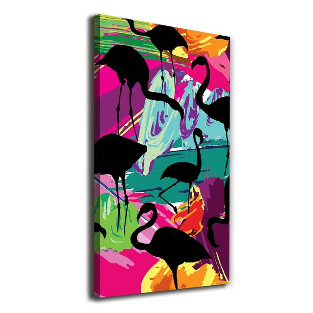 Flamingos - Kunstdruck auf Leinwand - Wrapped Canvas Sansibar Home on Productcaster.