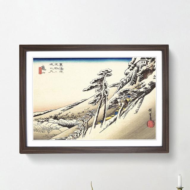 Clear Weather After Snow by Utagawa Hiroshige - Picture Frame Painting Print East Urban Home Size: 27cm H x 36cm W x 2cm D, Frame Option: Walnut Frame on Productcaster.