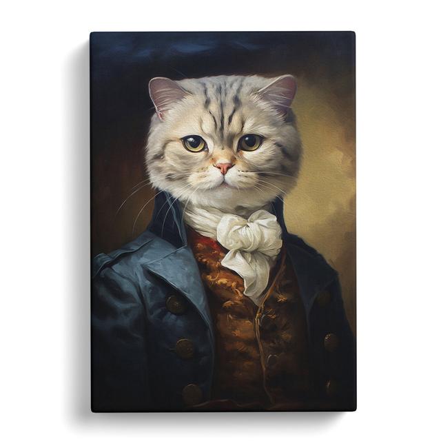 Cat Classicism Happy Larry Size: 76cm H x 50cm W x 3cm D on Productcaster.