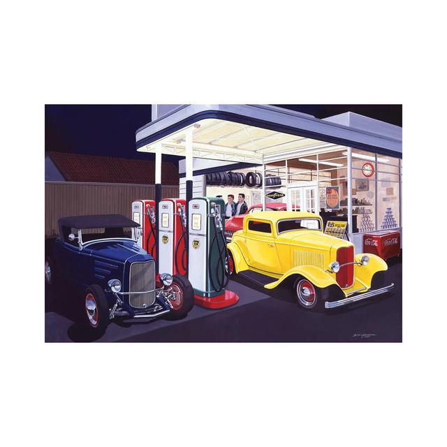 Deuce Service Garage by Bruce Kaiser - Wrapped Canvas Art Prints Latitude Run Size: 66.04cm H x 66.04cm W x 1.905cm D on Productcaster.