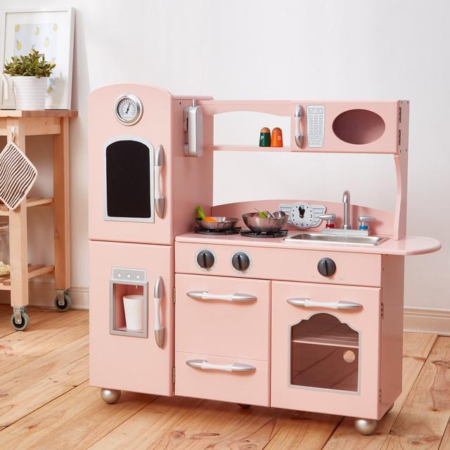 Aviles - Little Chef Westchester Retro Play Kitchen Harriet Bee Colour: Pink on Productcaster.