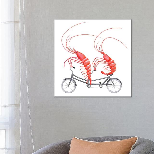 Shrimps On Bike Maturi Size: 66.04cm H x 66.04cm W x 1.905cm D on Productcaster.