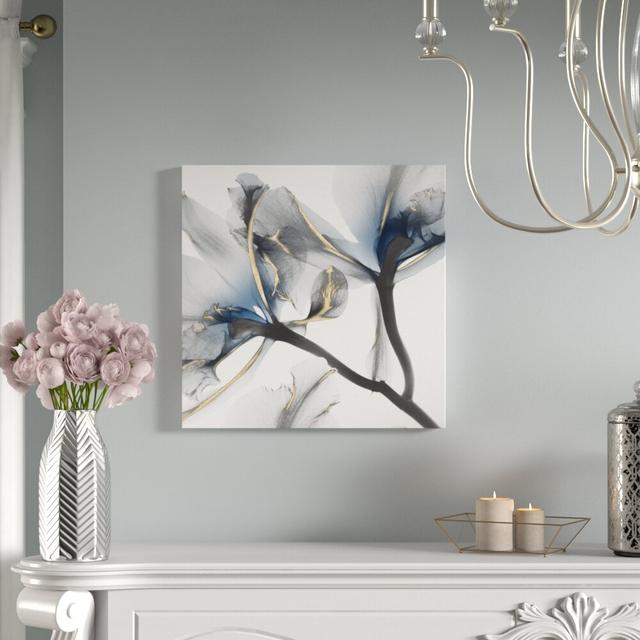 Indigo Luster Cyclamen 2 - Wrapped Canvas Graphic Art Print East Urban Home Size: 91 cm H x 91 cm W on Productcaster.