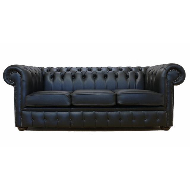 Adonys 3 Seater Leather Sofa Rosalind Wheeler Upholstery Colour: Cracked Wax Tobacco on Productcaster.