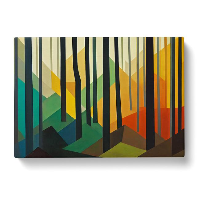 Extraordinary Abstract Forest - Wrapped Canvas Print Alpen Home Size: 50cm H x 76cm W x 3cm D on Productcaster.