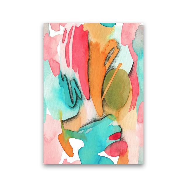 Abstract Watercolour Art - Graphic Art Print on Paper 17 Stories Frame Option: Unframed, Size: 42cm H x 30cm W x 1cm D on Productcaster.