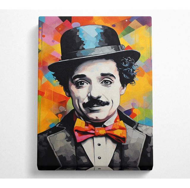 Charlie Chaplin Art - Wrapped Canvas Art Prints Bright Star Size: 106.6cm H x 66cm W x 10cm D on Productcaster.